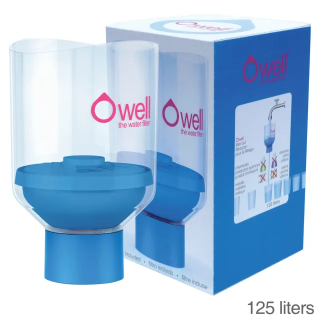 OWell waterfilter houder met patroon draagbaar
