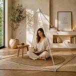 Phipower Giza Meditatiepiramide 77/140 cm Aluminium