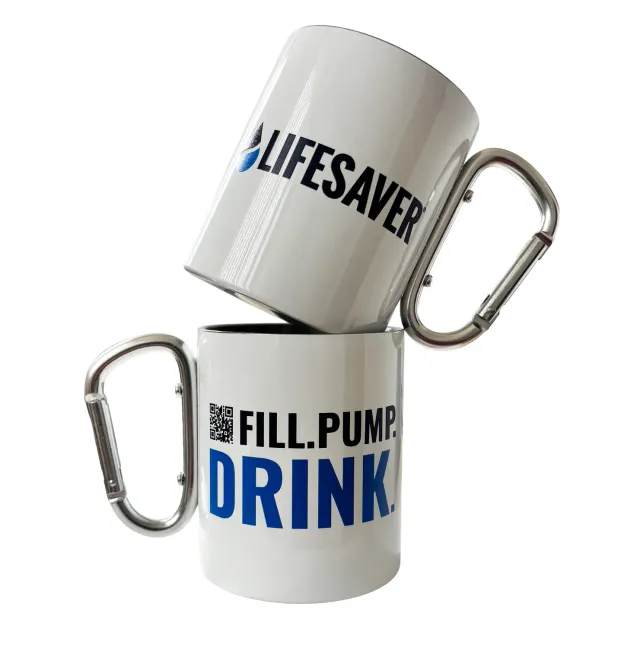 LifeSaver campingbeker rvs 280ml wit