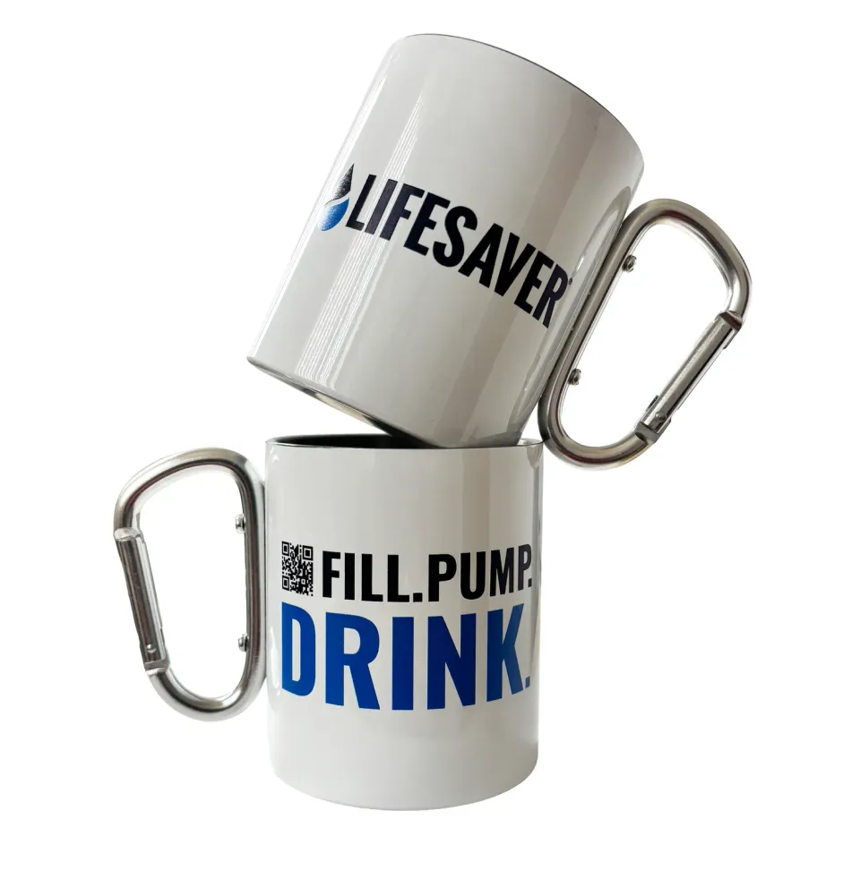 LifeSaver campingbeker rvs 280ml wit