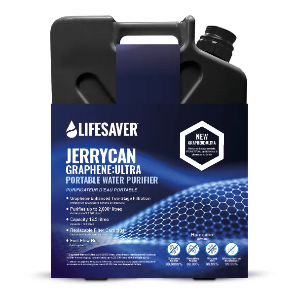 LifeSaver Jerrycan Graphene:Ultra waterfilter 18,5 liter virusvrij