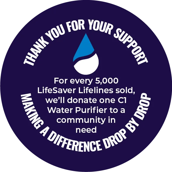 Lifesaver Lifeline waterfilter bundel met gravity bag