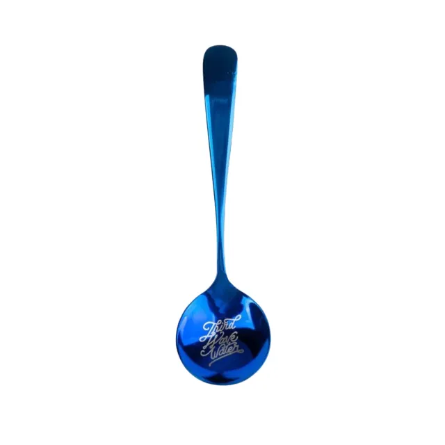 Third Wave Water Cupping Spoon proeflepel blauw RVS