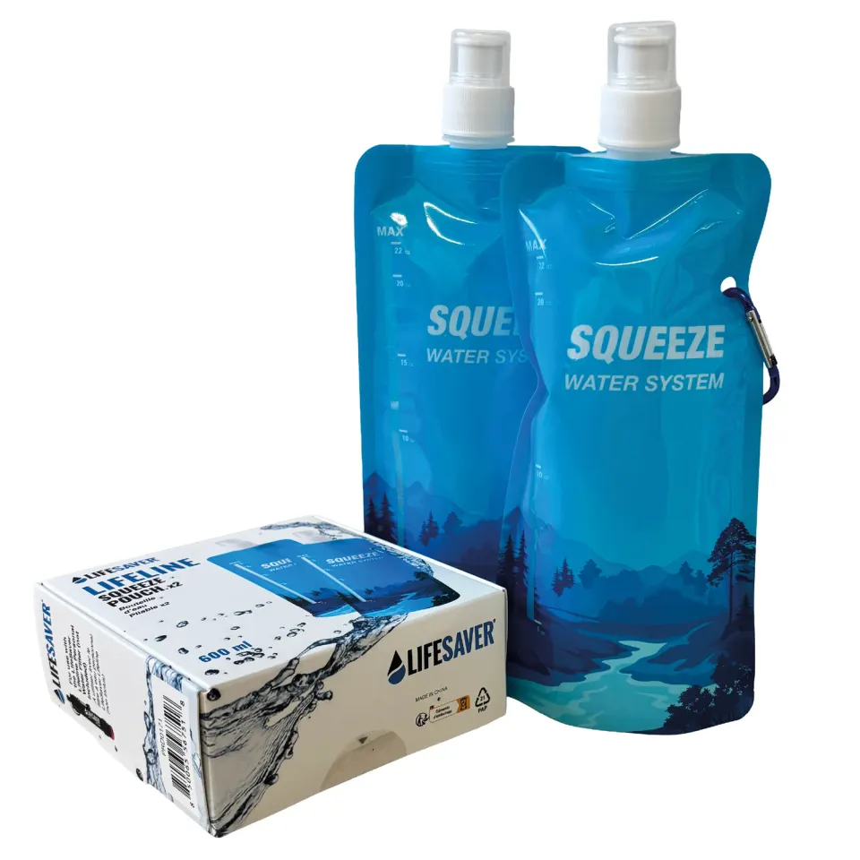 LifeSaver Lifeline Squeeze Pouch knijpzak 2x 600ml