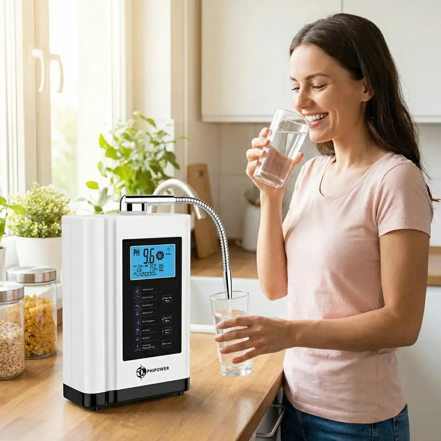 Phipower Waterionizer waterionisator 7 pH-standen compact