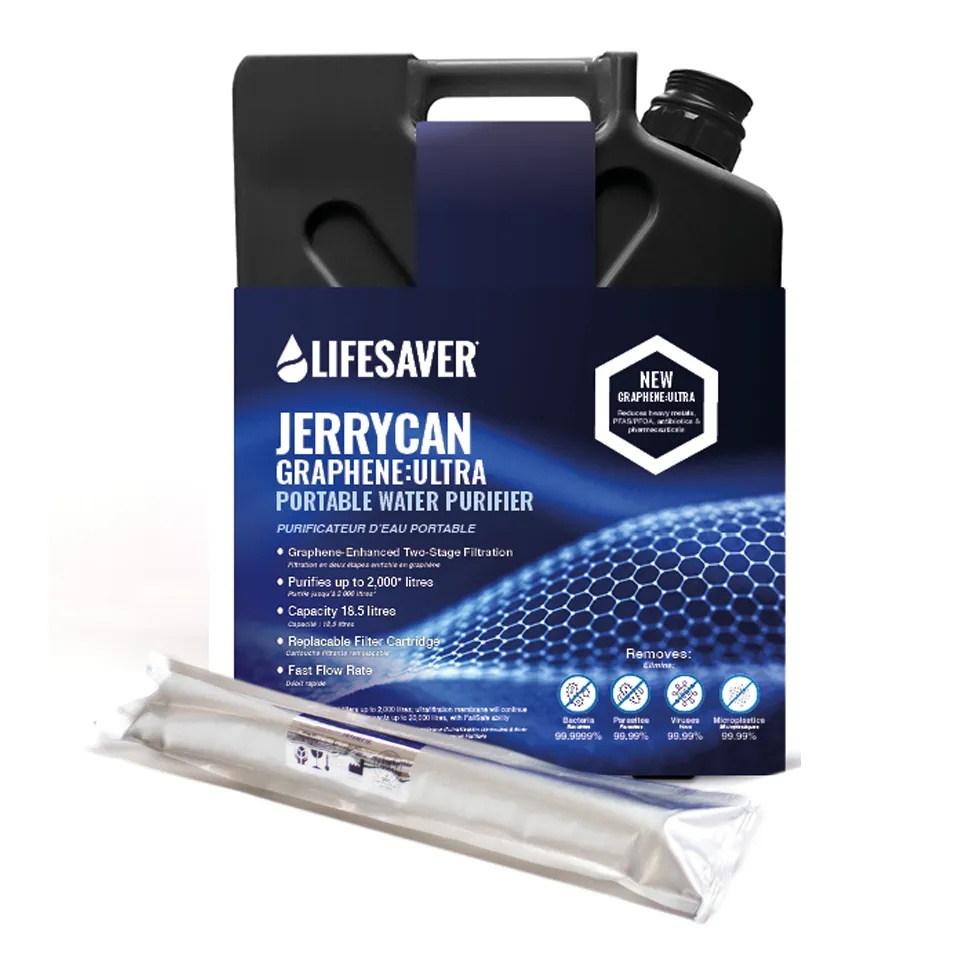 LifeSaver Jerrycan Graphene:Ultra noodpakket met vervangfilter