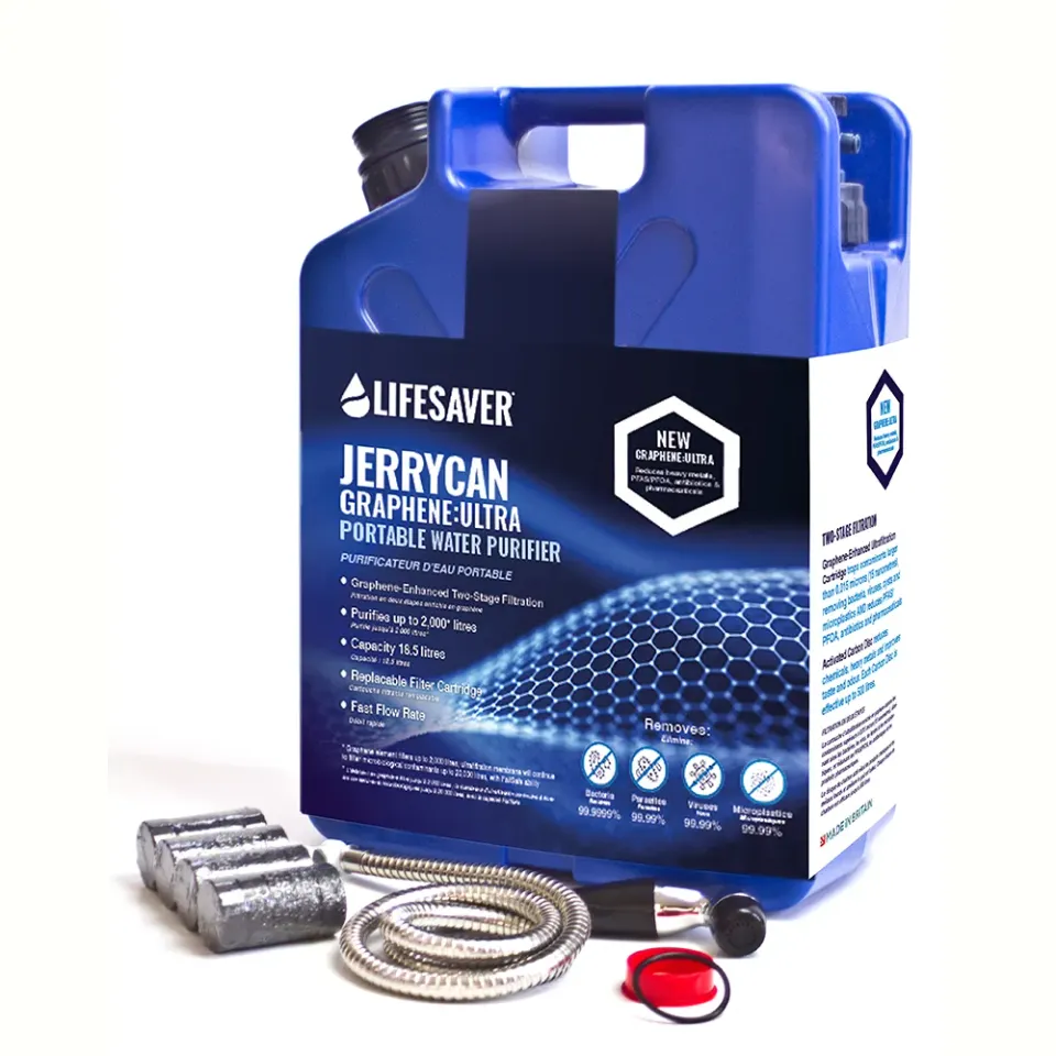 LifeSaver Jerrycan Graphene:Ultra gezinspakket noodvoorraad