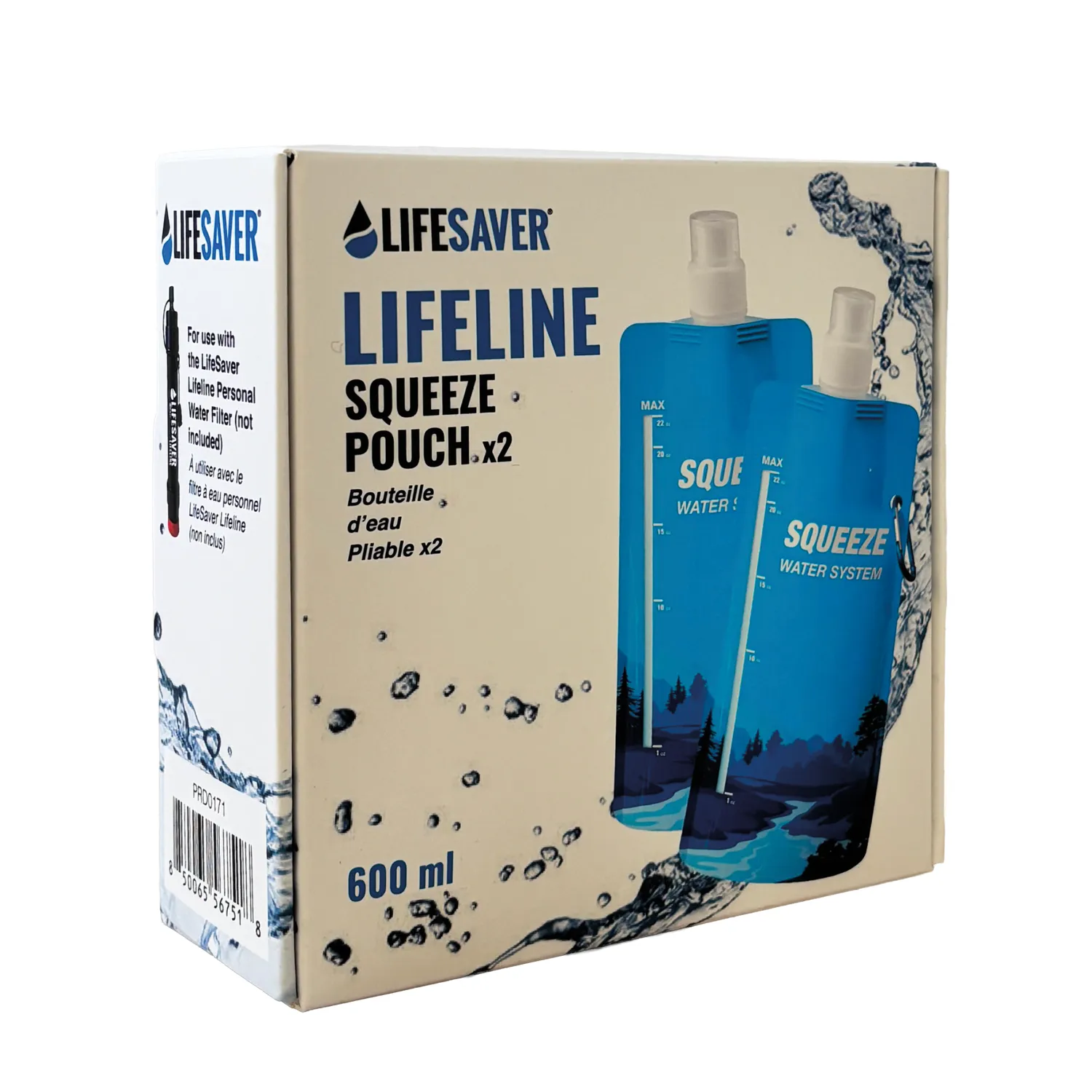 LifeSaver Lifeline Squeeze Pouch knijpzak 2x 600ml