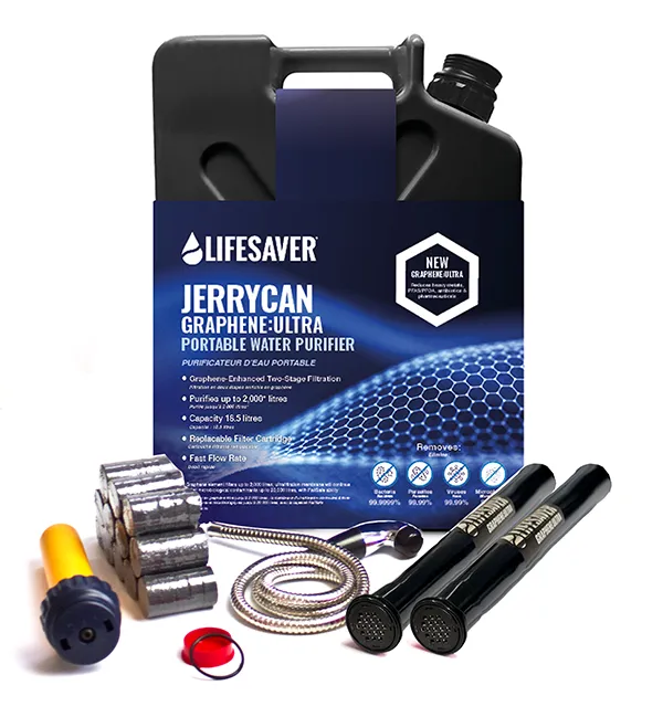 Lifesaver Jerrycan Graphene:Ultra waterfilter noodpakket